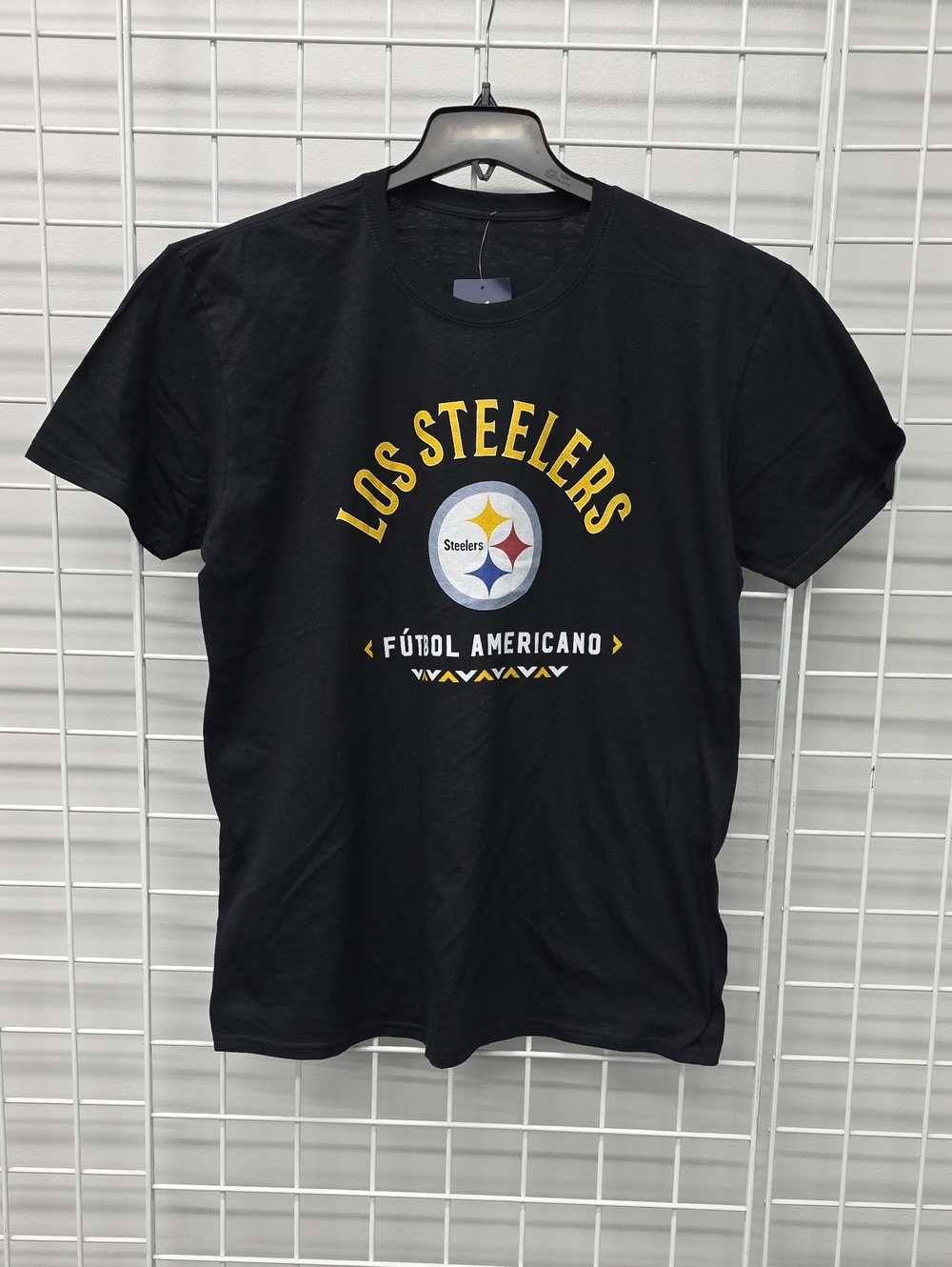 NFL Los Steelers Black Graphic Tee - Futbol Americano Size XL